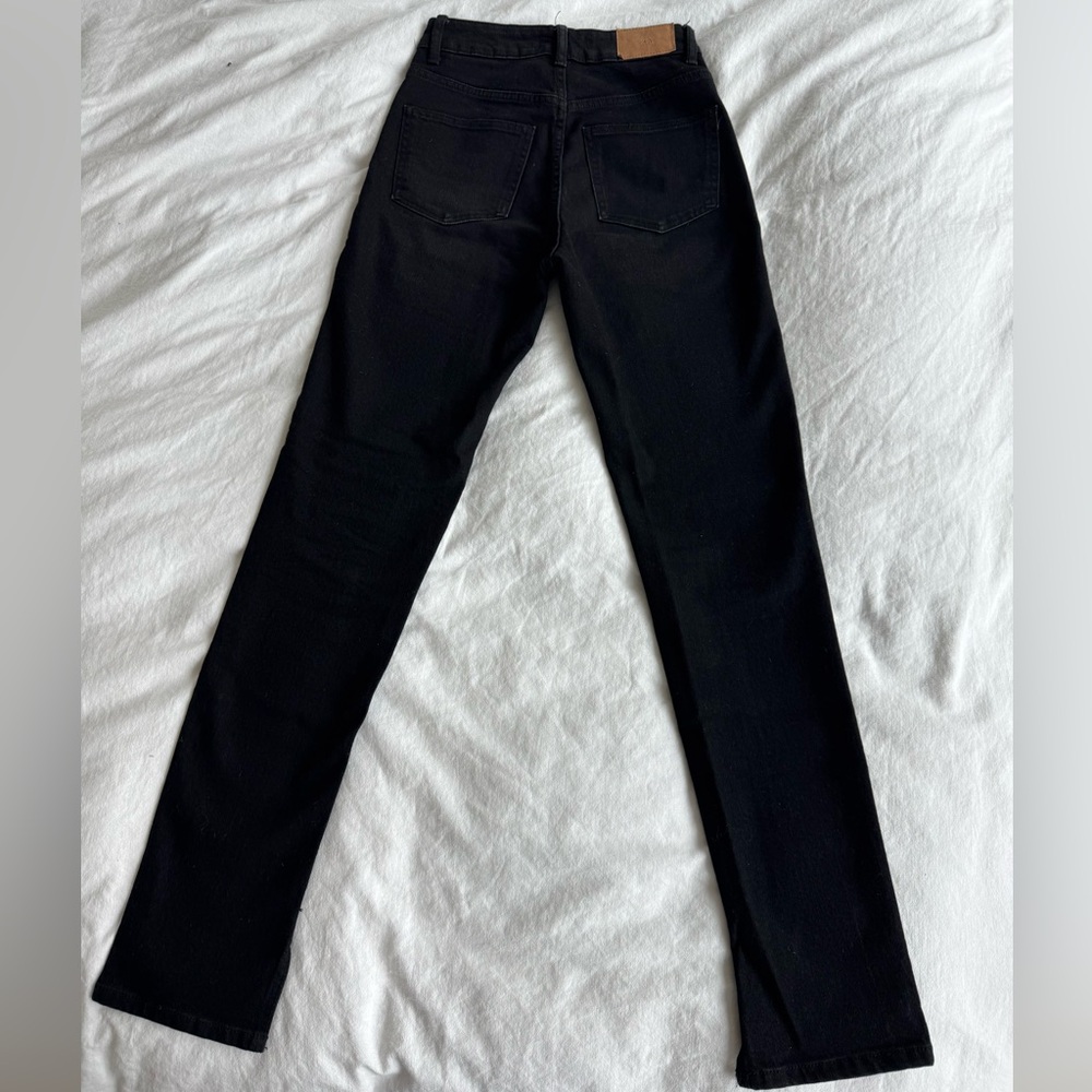 Zara Black Women's Skinny Jeans with Ankle Slit - Picture 4 of 5